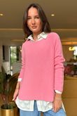 Made in Italy Conrad Body Skim Knit Jumper Blossom